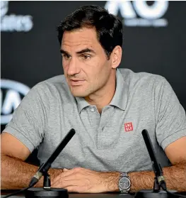  ??  ?? Roger Federer’s return to the Australian Open in 2021 looks doubtful.