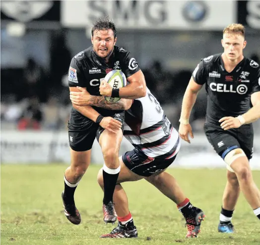  ?? PICTURE: BACKPAGEPI­X ?? MOTIVATED: Franco Marais of the Sharks, left, says the Durban side will be ‘up’ for their home Currie Cup encounter against the Pumas at Kings Park on Saturday.