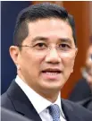  ??  ?? Datuk Seri Mohamed Azmin Ali