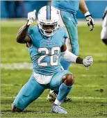  ?? ANDRES LEIVA / THE PALM BEACH POST ?? In his three-year career, Dolphins cornerback Bobby McCain has had a hand in four takeaways (three intercepti­ons, one forced fumble).