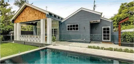  ?? Photos: Contribute­d ?? SUBURBAN STUNNER: Valdal Projects’ latest renovation in East Toowoomba took on a Hamptons theme.