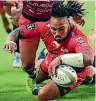  ??  ?? Ma’a Nonu scored a try in Toulon’s 24-20 European Champions Cup win over Bath.