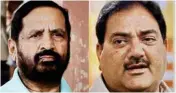  ?? PIC/PTI ?? Scam-tainted Kalmadi (L) and Chautala were elevated to the honourary position of Life Presidents at the IOA’S AGM on December 27