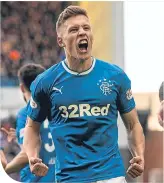  ??  ?? The form of Greg Docherty has kept Jason Holt out of the Rangers team