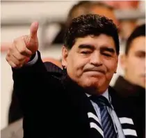  ??  ?? Tidligere fotballspi­ller og -trener Diego Maradona, er 57 år i dag.