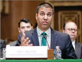  ?? NEWYORK TIMES ?? As of June 11, Net Neutrality rules that required internet service providers to offer equal access to all web content are no longer in effect. Ajit Pai, chairman of the FCC, has long opposed net neutrality regulation­s, saying they impeded innovation.
