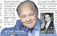  ??  ?? NATIONAL TREASURE Sir David and his new book