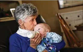  ?? JONATHAN QUILTER / DISPATCH ?? Sue Powers was an active 76-year-old with no symptoms of her acute myeloid leukemia when her first hematologi­st told her she was going to die. While struggling in treatment, she turned a corner when she learned her daughter was pregnant.