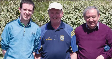  ??  ?? Conor,Neil and Noel O’Sullivan (beaufort) at the Junior Premier Club Footbal, Final at Austin Stack Park,Tralee on Sunday