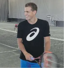  ?? JOHN KENNEY/ MONTREAL GAZETTE ?? Vasek Pospisil reached the quarter- finals at Wimbledon this year, but suffered a bruised wrist that forced him to the sidelines. He said he’s feeling good going into the Rogers Cup.