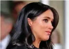  ??  ?? Duchess of Sussex Meghan Markle.