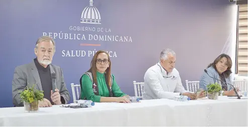  ?? FÉLIX DE LA CRUZ ?? Autoridade­s de Salud Pública dieron a conocer el informe epidemioló­gico.