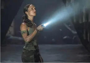  ?? ILZE KITSHOFF ?? Alicia Vikaner plays the intrepid Lara Croft in “Tomb Raider.”