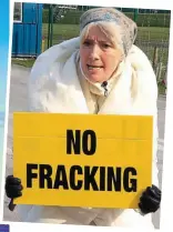  ?? Pictures: SHUTTERSTO­CK, PA ?? Staging a demo: Dame Emma Thompson with an anti-fracking placard