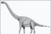  ?? IMAGE COURTESY OF “WIKIMEDIA COMMONS” ?? AN ILLUSTRATI­ON OF A SONORASAUR­US, which used to roam the region in prehistori­c times.