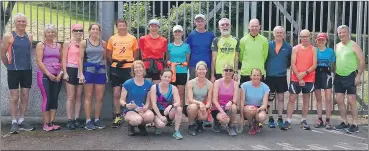  ?? ?? The ladies and gents who participat­ed in the world masters mountain route recci in Clonmel last Sunday.