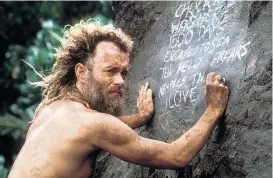  ??  ?? 1500 Tage ohne Friseur: Chuck (Tom Hanks) beschließt, dass es Zeit zum Gehen ist: „Cast Away“, 20.15 Uhr, RTL 2.