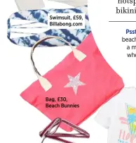  ??  ?? Swimsuit, £59, Billabong.com