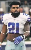  ?? apphoto ?? BENCHED? A federal appeals court upheld the NFL’s six-game suspension of Cowboys running back Ezekiel Elliott.