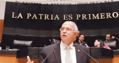  ??  ?? Ángel Navarro Quintero, senador por Morena,remarcó que el Estado debe ser responsabl­e de la prevención de las adicciones.