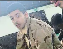  ?? ‘THE GUARDIAN’ ?? El suïcida. Imatge del terrorista de Manchester, Salman Abedi, que va fer explotar un artefacte al vestíbul del Manchester Arena la nit de dilluns. Nascut a Anglaterra, els seus pares són d’origen libi