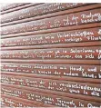  ?? FOTO: VORNEWEG ?? Die Texte auf den Rollläden des Lokals „Zum Blauen Bock“.