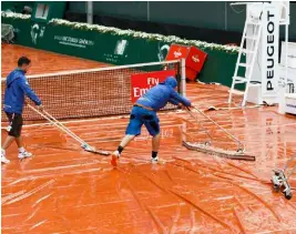  ?? KEYSTONE ?? Troppa pioggia per il tennis