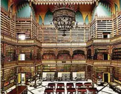  ??  ?? Der Lesesaal der Biblioteca Real in Rio de Janeiro