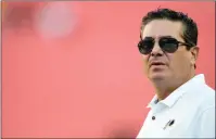  ?? Tribune News Service/getty Images ?? Washington owner Dan Snyder on the field before a preseason game against the Ravens at Fedexfield in Landover in 2019.