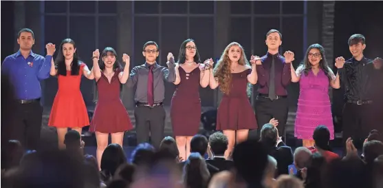  ??  ?? When students from Marjory Stoneman Douglas High School in Parkland, Fla., performed “Seasons of Love” from “Rent,” there wasn’t a dry eye in the house.