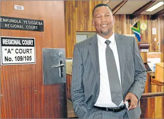  ?? Picture: LOYISO MPALANTSHA­NE ?? ACCUSED: Mandla Mandela in the Mthatha Magistrate’s Court yesterday