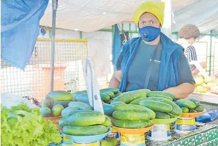  ?? Picture: LOSALINI VUKI ?? Bulou Tamani at the Suva Municipal Market.