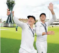  ??  ?? Joe Root’s (right) England will have to cope with the pressure of being overwhelmi­ng favourites to beat a struggling West Indies side.