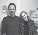  ?? JC OLIVERA/GETTY IMAGES ?? Peter Sarsgaard and Jessica Chastain reunite at a Los Angeles screening of “Memory” last month.