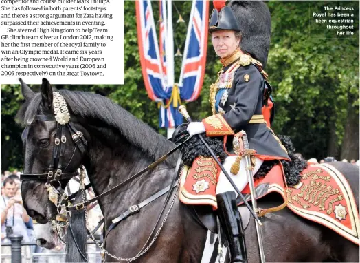  ??  ?? The Princess Royal has been a keen equestrian throughout her life