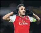  ?? FOTO: GYI ?? Aubameyang Espera oferta del club