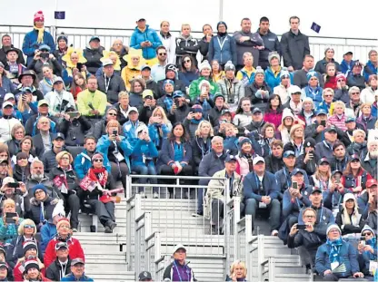  ?? Picture: PA. ?? Fans flocked to the 2019 Solheim Cup held at Gleneagles Golf Club, Auchterard­er.