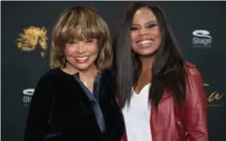  ?? Tribune News Service ?? The singer Tina Turner and Tina Musical lead actress Kristina Love at a photo shoot.