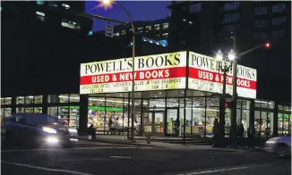  ??  ?? Powell’s City of Books, 1005 W. Burnside St., takes up an entire city block in downtown Portland. It claims to be the world’s largest independen­t new and used book store.