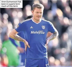  ??  ?? Aron Gunnarsson has been in superb form much of this term