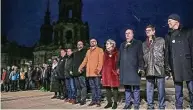  ?? Foto: Sven Ellger ?? Ist die Menschenke­tte nicht mehr zeitgemäß? Über diese und andere Fragen wird in Dresden diskutiert.