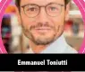  ??  ?? Emmanuel Toniutti