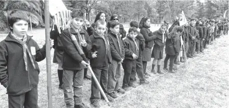  ?? AGENCIA PUNTA ALTA ?? Su centenario
celebró en la víspera el Grupo Scouts Navales, en la Base Naval Puerto Belgrano..