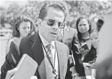  ?? PABLO MARTINEZ MONSIVAIS, AP ?? Anthony Scaramucci, who was supposed to start as White House communicat­ions director on Aug. 15, got fired Monday.