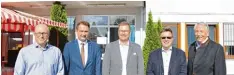  ?? Foto: Sarah Hommel ?? 25 Jahre MTC feiern gemeinsam: (von links) Martin Pangels (Vorstandsm­itglied ACAL Gruppe), Oberbürger­meister Frank Kunz, Matthias Kronmüller, Matthias Meyr und Gerhard Bächer.