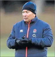  ?? Picture: GETTY IMAGES ?? TASKMASTER: Eddie Jones, the England head coach, wants his squad, who enjoyed a brilliant year in 2016, to step up their game even more this year as they strive to be the best in the world