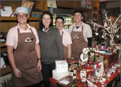  ??  ?? Sugar and Spice (from left): Sharon Sunderland, Linda Larkin (proprietor), Mary Kehoe and Deirdre Jordan.