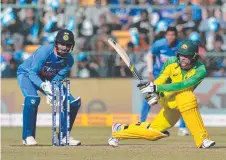  ??  ?? Australia's Alex Carey plays a shot during the one- day internatio­nal series against India in January. Picture: AFP