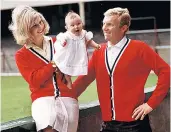  ??  ?? Bobby and Tina Moore posing in 1972, right, and in 1965 with baby Roberta, left. Below, the couple celebrate England’s World Cup victory. Far right, a scene from ITV’s Tina and Bobby