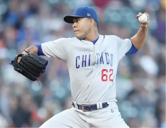  ?? GETTY IMAGES ?? Left-hander Jose Quintana followed an impressive outing Monday by Kyle Hendricks with one of his own Tuesday. He allowed three hits in six scoreless innings.